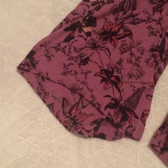 Purple Floral Jumpsuit - Picture 6 of 7